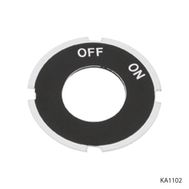 KNS Accessories 1928-1931 Ford Model A Ignition Switch Plate and Ring KA1102