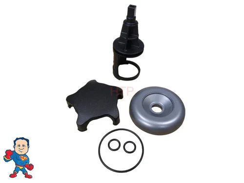 Cal Spa Complete Diverter Valve Repair Kit – Starfire Knob, Stem, 3 3/4″ Buttress Cap & O-Rings