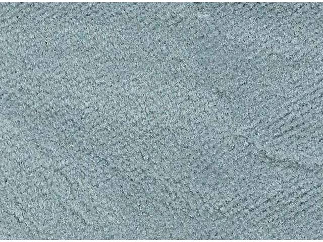 Premium Upholstery Set, Rear Seat, Dlx Custom Cloth, Light Blue, Lombardi Cloth w/ Black Sierra Trim for (1977)