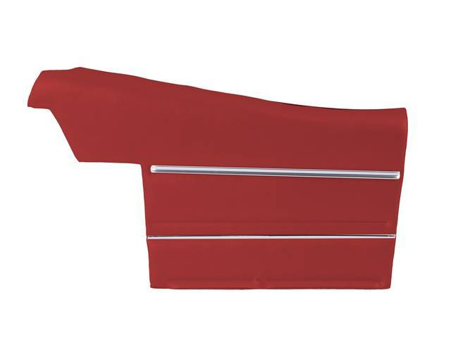 Premium Inside Quarter Panel Set, Pre-Assembled, Std, Red (actual color, GM called Red or Medium Red), Legendary, madrid grain vinyl