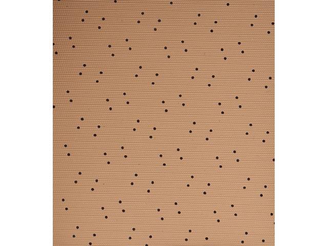 Premium Headliner, Light Saddle / Buckskin, Perforated grain, Legendary reproduction for (70-72)