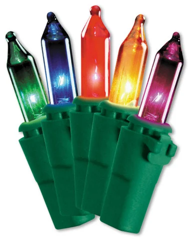 Club Pack of 1000 Multi-Color Christmas Replacement Bulbs 14″