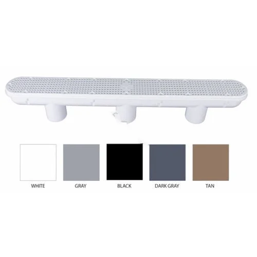 CMP 32″ VGB Unblockable Channel Drain and Sump with Black Body with Dark Gray Lid