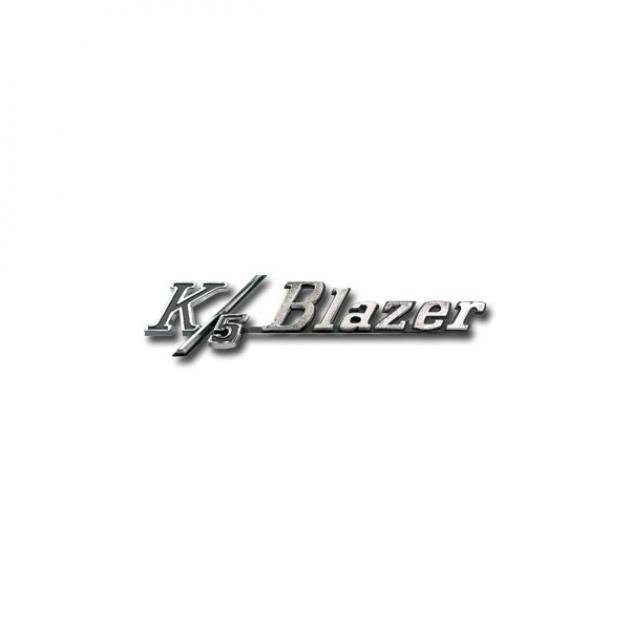 Chevy Truck Blazer Fender Side Emblem "K/5 Blazer" 1969-1972