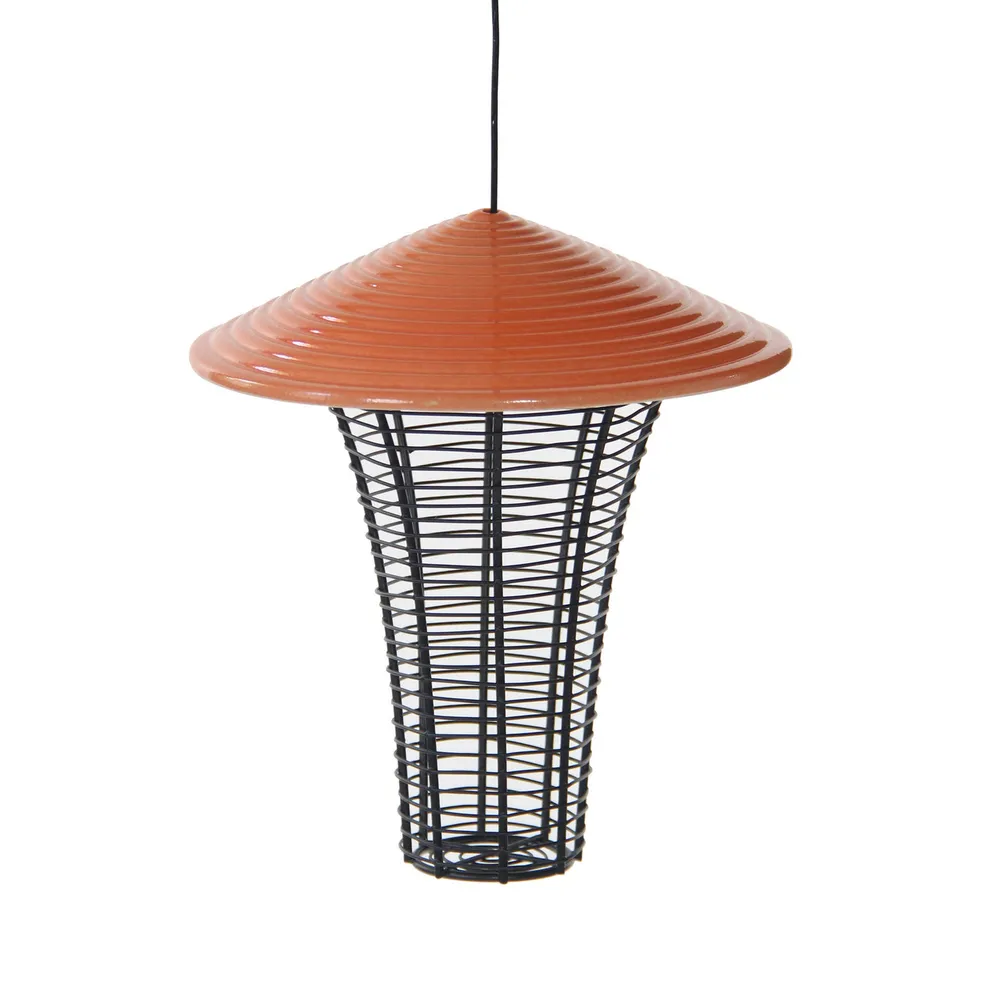 10″ Red Heavy Duty Prairie Bird Feeder – Vibrant Haven for Small Birds
