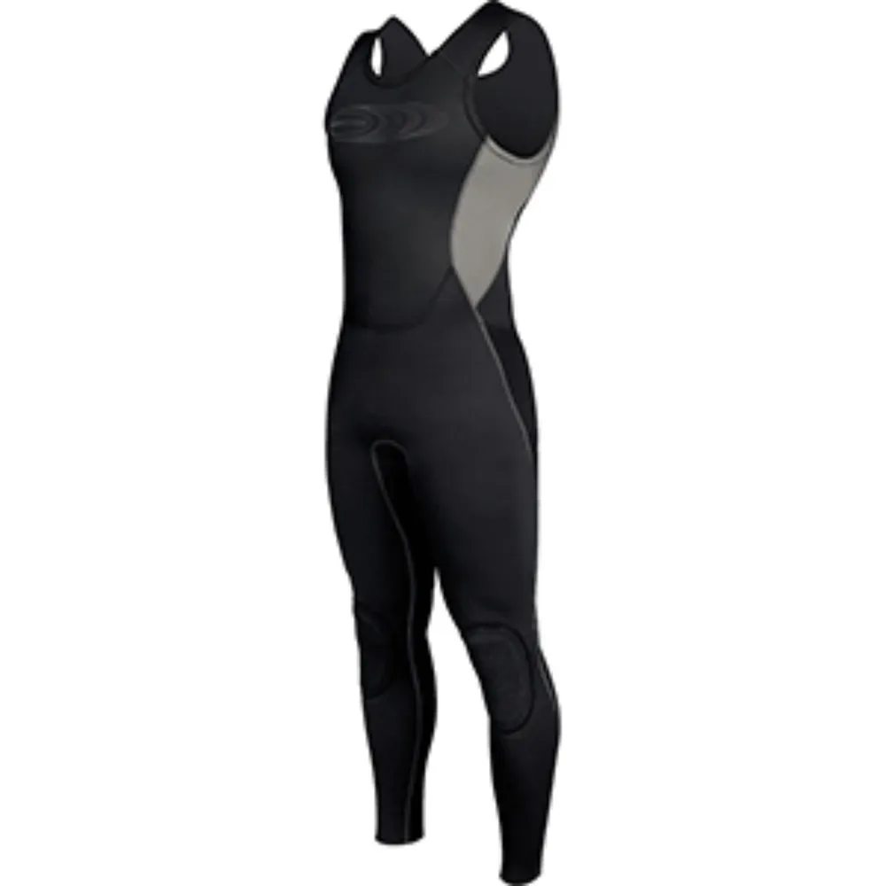 14″ Black and Gray Women Adult X-Small Stretchable Sleeveless Skiff Suit