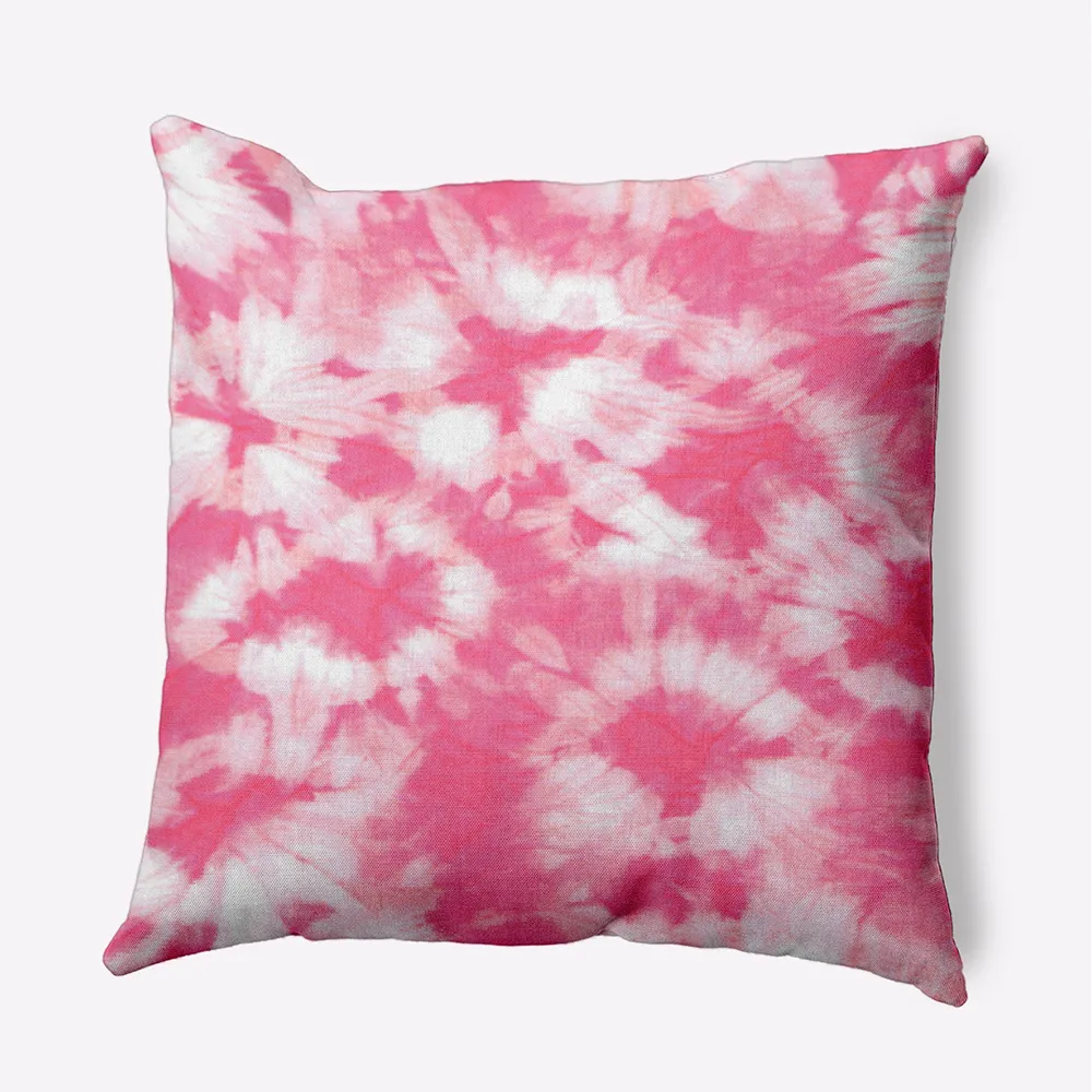20″ x 20″ Pink and White Chillax Outdoor Throw Pillow