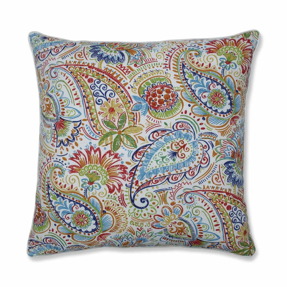 Paisley Square Floor Pillow – 25″ – Multicolor