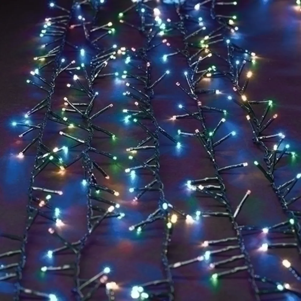 LED Christmas Lights – Multicolor – 9.25″ – Green Wire – 4ct
