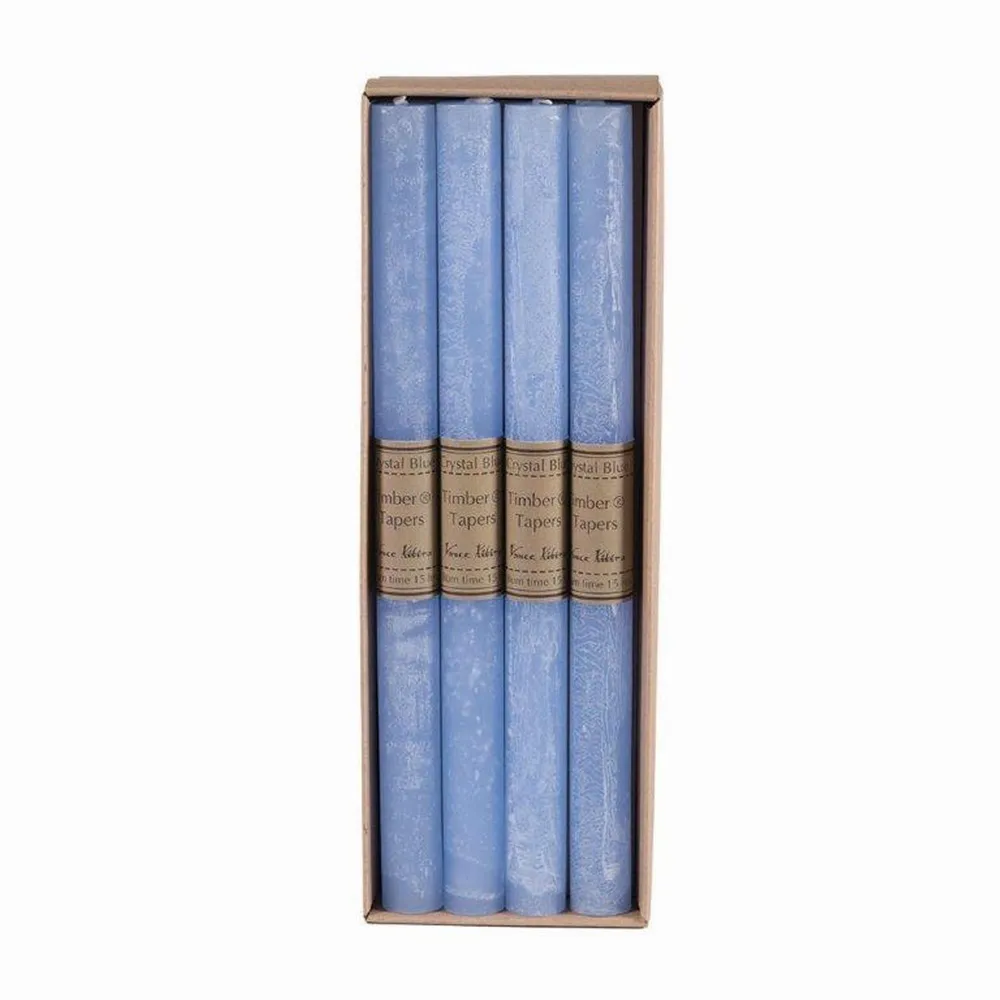 12″ Pale Blue Traditional Cylindrical Taper Candle Box