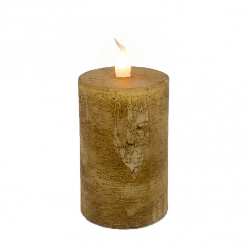 Set of 24 Tan Unique Freestanding Votive LED Candle Decor, 3″