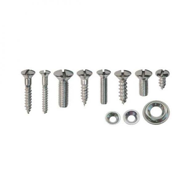 Interior Trim Screw Kit - Ford 3 Window Coupe - 128 Pieces