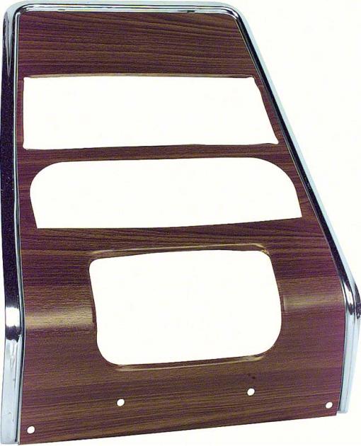 1967 Firebird, Trans Am, Center Dash Panel, Walnut, Deluxe Interior, without AC, GM Licensed