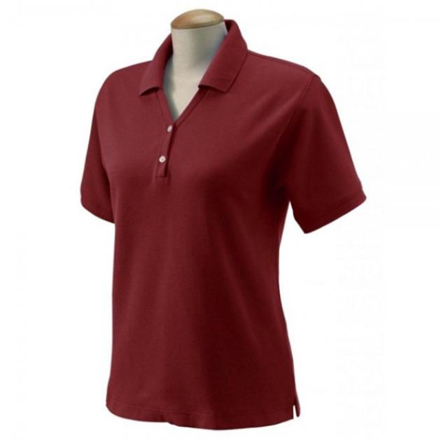 C4 1984-1990 Women's Custom Embroidered Pima Cotton Polo, Red, S-4X
