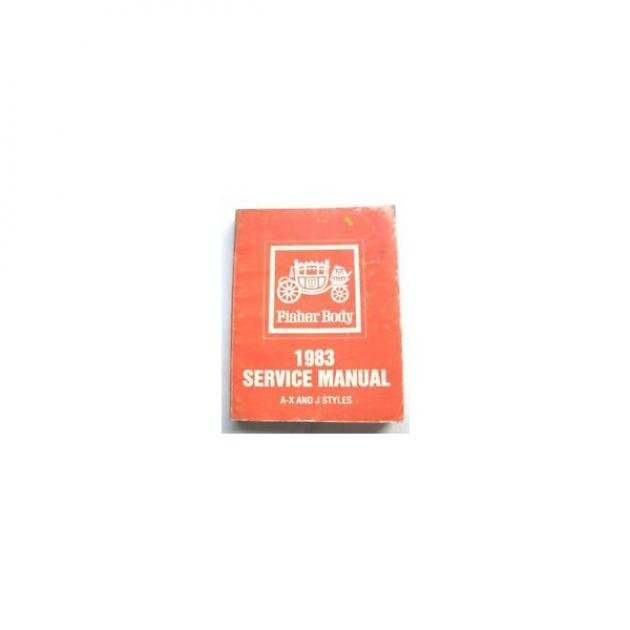 Full Size Chevy Fisher Body Service Manual, 1983