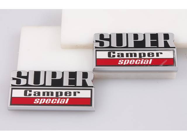 Cowl Side Emblems, “Super Camper Special”