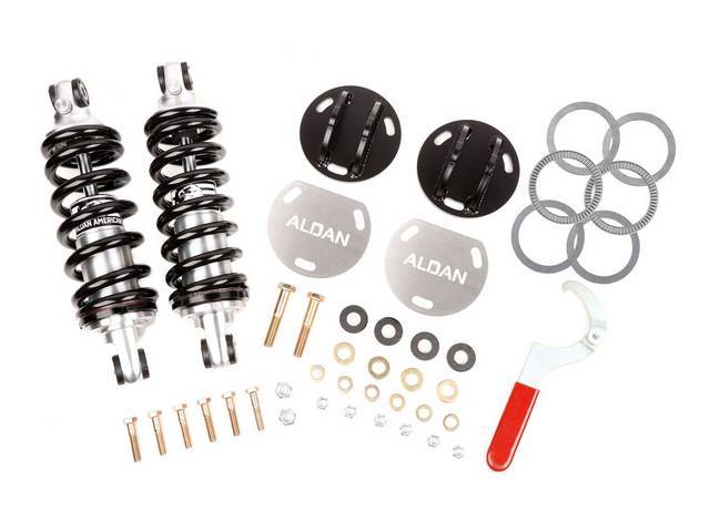 Adjustable Coil Over Front Suspension Conversion Kit, Single Adjustable, 650 pound springs