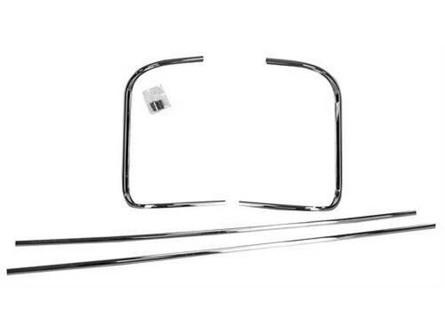 Rear Window (Back Glass) Molding Set, Deluxe