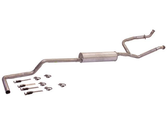 Single Exhaust Kit, 2 1/4 Pipes