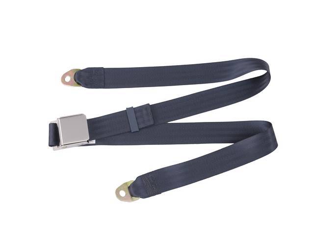 Classic Look 2 Point Seat Belt, dark blue