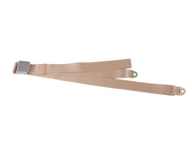 Classic Look 2 Point Seat Belt, parchment