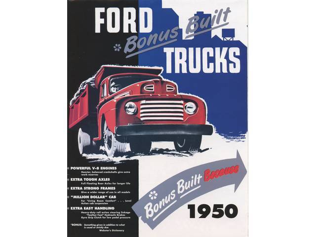SALES BROCHURE, DEALER, 1950