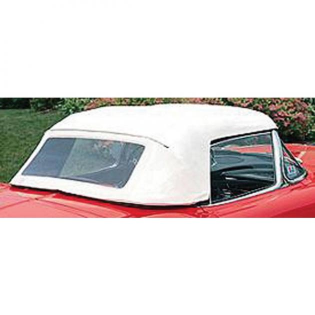Corvette Convertible Top, Black, 1960