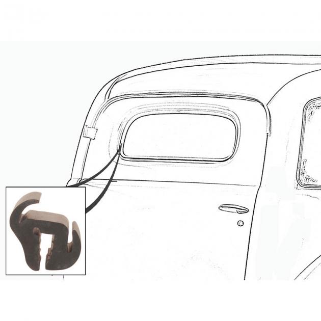 Dennis Carpenter Back Glass Seal - Sedan Delivery - 1940-41 Ford Car 01A-7842084