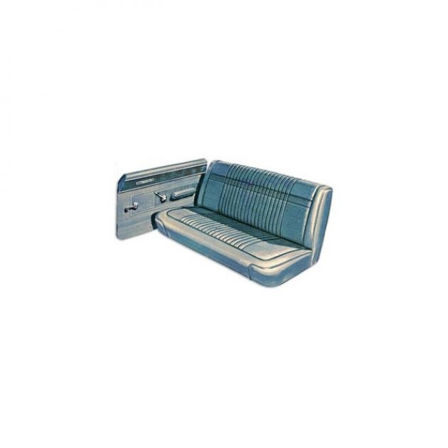Fairlane 500, Front Split Bench & Rear Seat Set, Hardtop, 1966