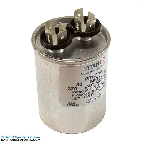 Generic 30 MFD Run Capacitor [370v] [1-3/4″ x 2-3/8″] (35-125-1130)