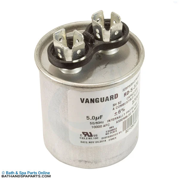Generic 5 MFD Run Capacitor [370v] [2-7/8″ L x 1-3/4″ OD] (RD-5-370)