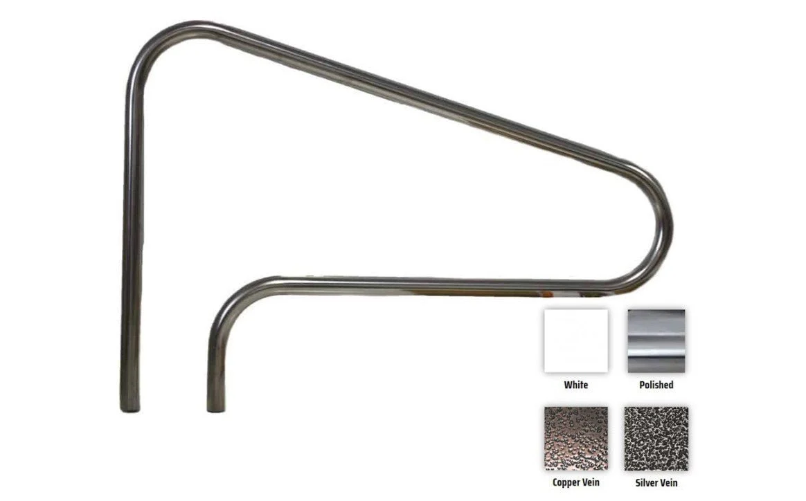 Global Pool Products .049″ Classic 3-Bend Polished Handrail GPP-RL-C49-3BND-SS