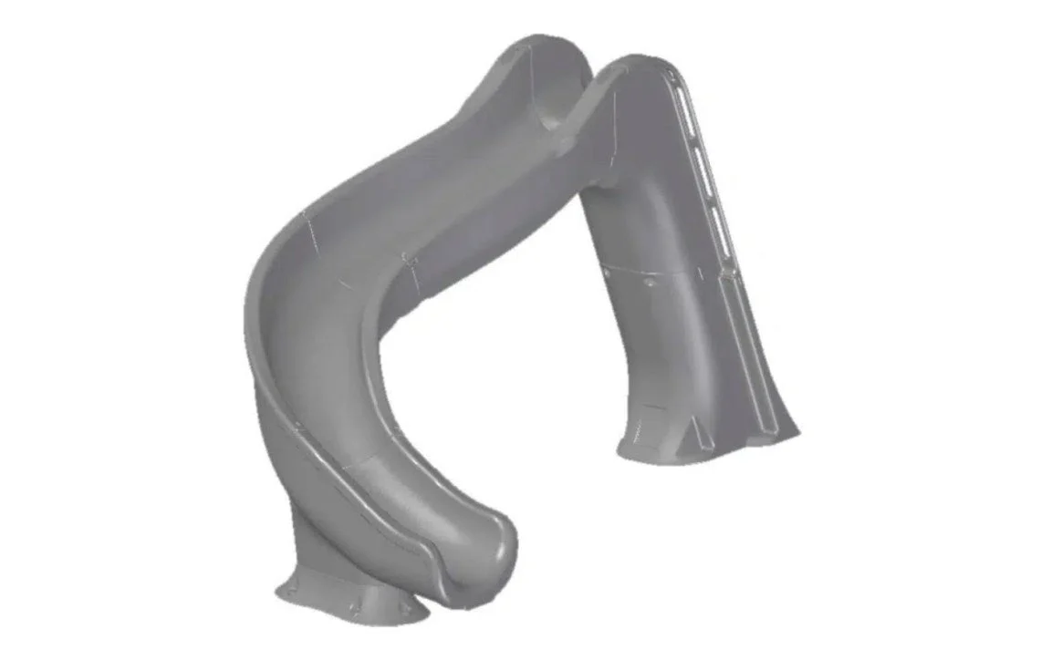 Global Pool Products GPPSSW-SAND-L Sandstone Side Winder Slide with Left Entry