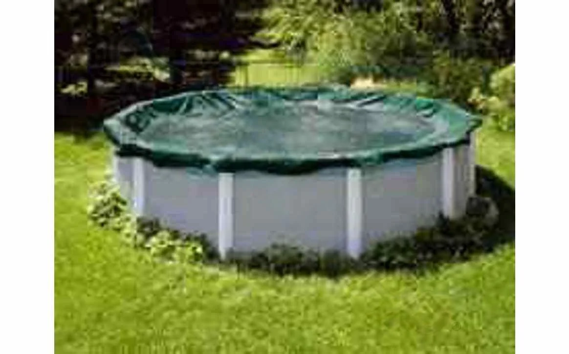 GPC Winter Covers 19′ x 35′ Green/Black Unbound Oval AG Winter Cover for 16′ x 32′ Pool/12 Yr Wty 10101935AU