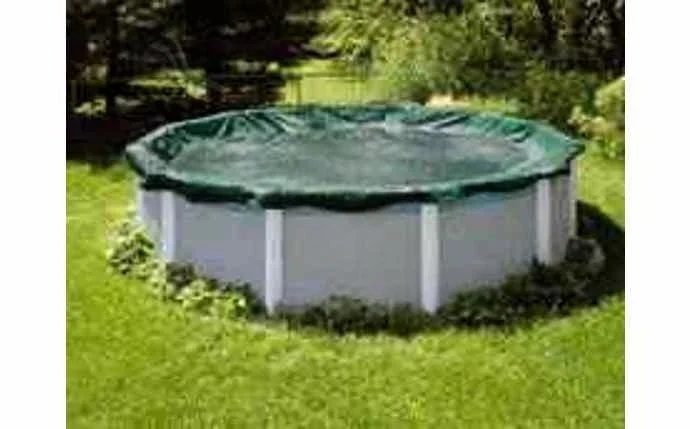 GPC Winter Covers 21′ x 37′ Black/Green Unbound Oval AG Winter Cover for 18′ x 34′ Pool/12 Yr Wty 10102137AU