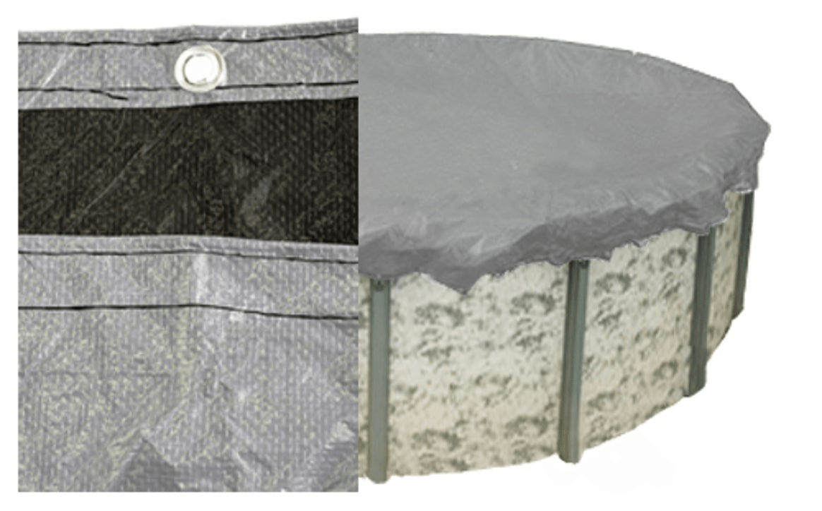 GPC Winter Covers 28′ Round Silver Pro Winter Cover 121232A