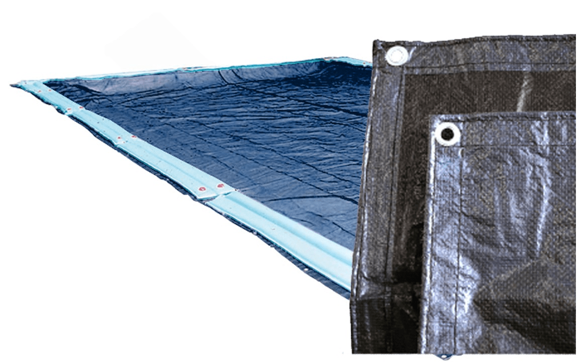 GPC Winter Covers 773555IU 35′ x 55′ Black/Blue Rectangular IG Quartz Winter Cover for 30′ x 50′ Rect Pool