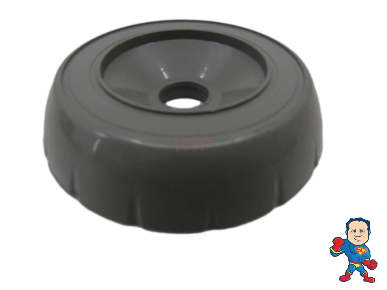 Gray Buttress Style Diverter Cap 3 3/4″ – Notched Spa Hot Tub Replacement Part
