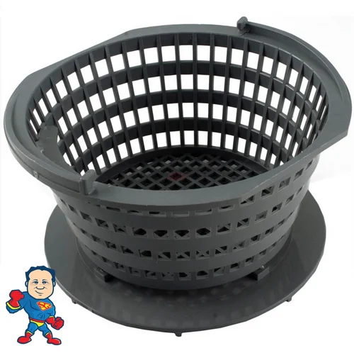 Gray Skimmer Filter Basket for Rainbow/Pentair D Series Hot Tub Shell-Mounted Housing