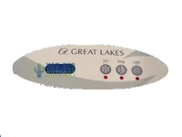 Great Lakes MVP240 GLS 3 Button Control Panel Overlay 90049100