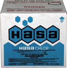 HASA-Chlor 4 x 1 Case Non Deposit 12.5 Sodium Hypochlorite