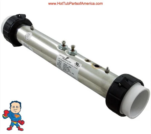 Heater FloThru Tube Complete ACC or Acura Electronics 1000 or 2000, 15″, 230v, 5.5kW