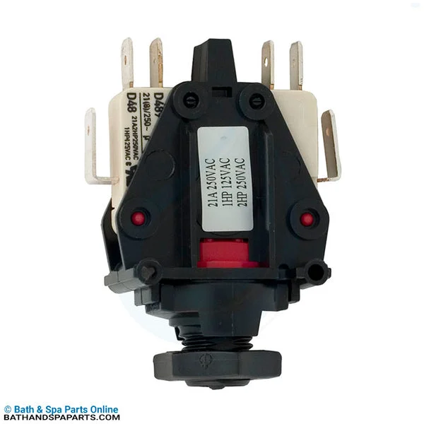 Herga Latch DPDT Air Switch [20A] [Thd] (6872-AEO-U126)