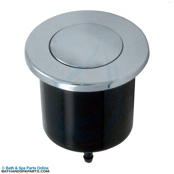 Herga Microbore Chrome Air Button (6434-CCAO)