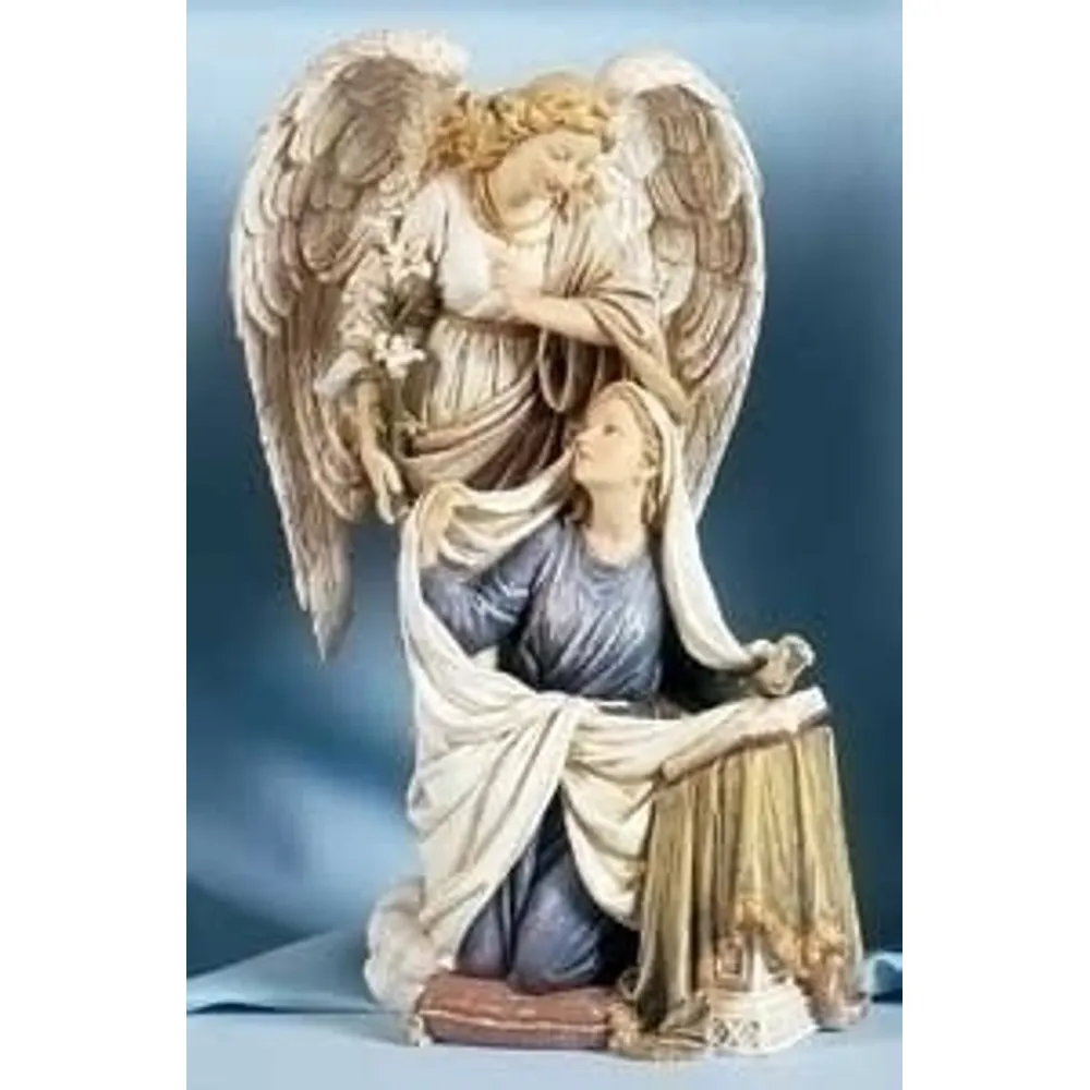 10.25″ Annunication Stone Angel Statue By Roman #45692