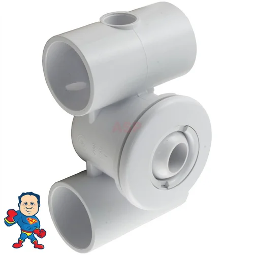 Hydro Jet Complete Assembly w/ Eyeball – 2-3/8″ Hole, 1-1/2″ Slip Air & Water, Thin Flange