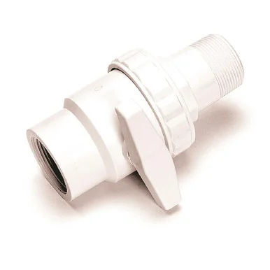 Hydro Tools 6.5-Inch White Swimming Pool Socket Ball Valve