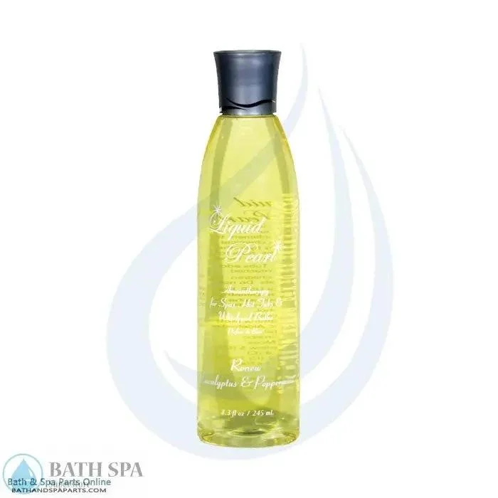 InSPAration Liquid Pearl 8oz Renew Eucalyptus and Peppermint Aromatherapy Elixir for Spa Baths and Home Wellness