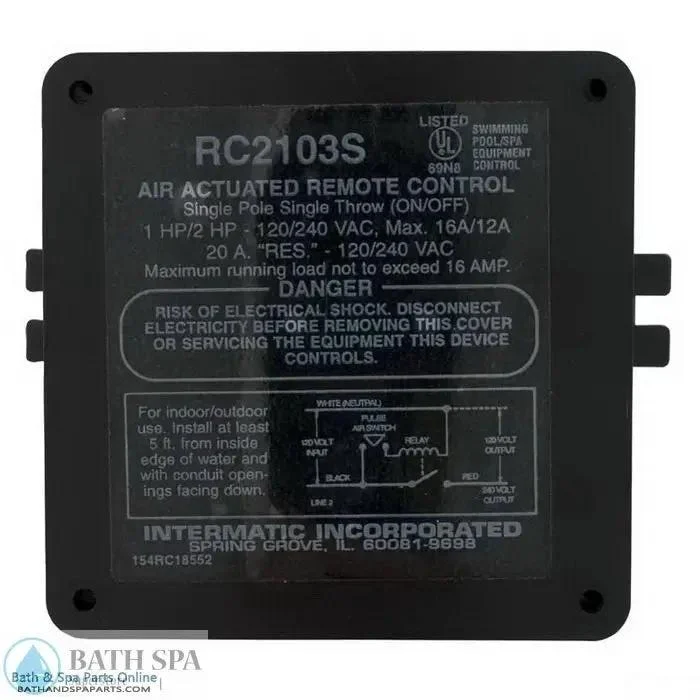 Intermatic Air Control Box [115v/230v] [One Circuit] [On/Off] (RC2103S)