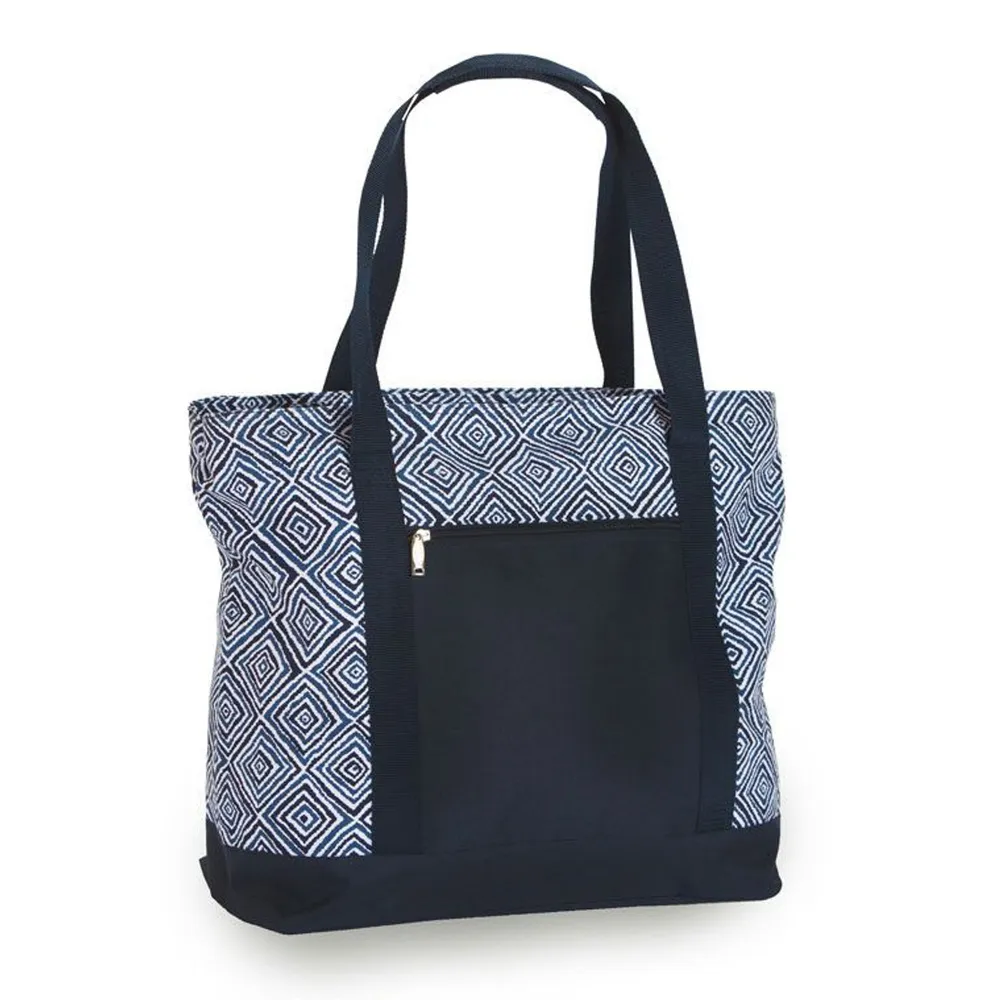 24″ Beach Cooler Bag With Picnic Accessories – Blue Diamond